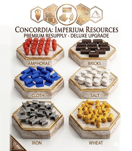 توکن سه بعدی منابع بازی کانکوردیا Concordia 3D Resources