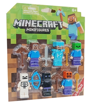 ست مینی‌فیگور لگویی ماینکرفت 6 عددی Minecraft