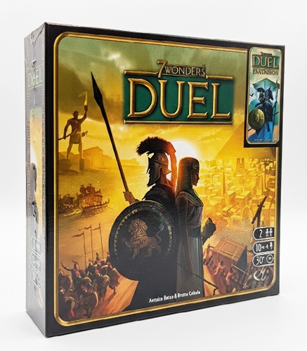 بازی عجایب هفتگانه دوئل با افزونه پنتئون (seven Wonders: Duel)