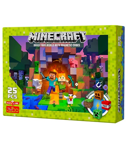 ماینکرفت مغناطیسی 25 قطعه (Minecraft  Magnetic  Cubes  25  pcs)
