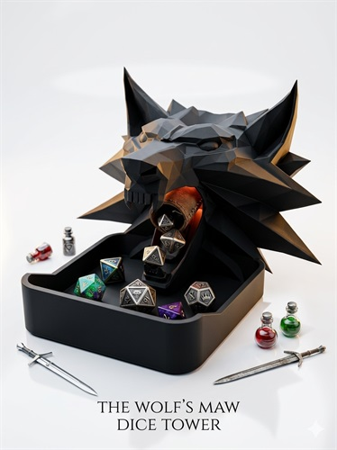 برج تاس گرگ ویچر Witcher Wolf Dice Tower