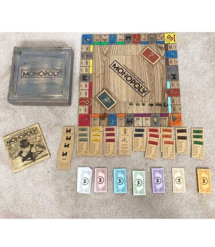 مونوپولی چوبی هازبرو monopoly wooden box hasbro