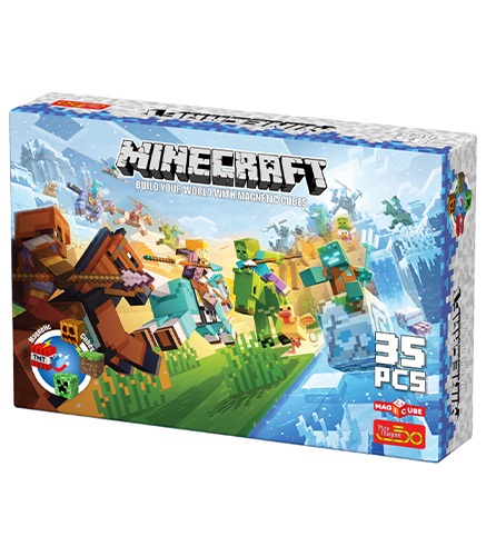 ماینکرفت مغناطیسی 35 قطعه زمستانی  (Minecraft  Magnetic  Cubes  35  pcs)