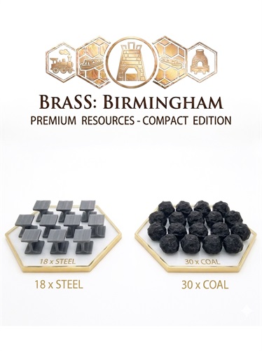 توکن سه بعدی منابع بازی برس بیرمنگهام Brass Birmingham 3D
